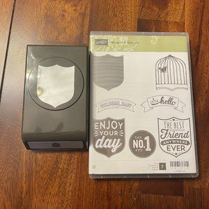 Stampin Up! Badges & Banners Set with Punch